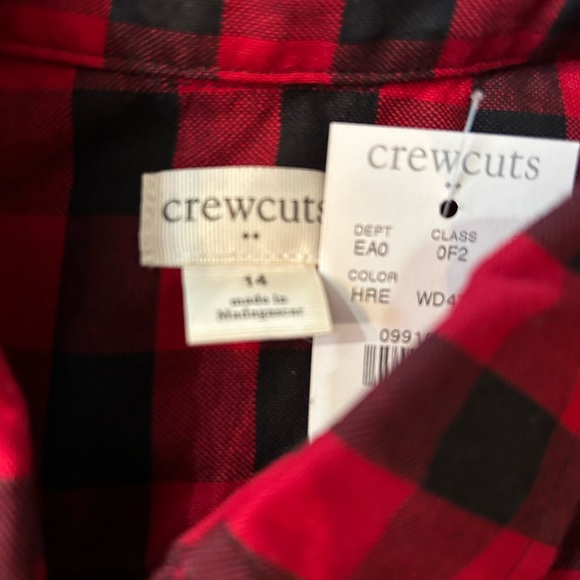 J Crew Boys Buffalo Check Button-down - Picture 4 of 9
